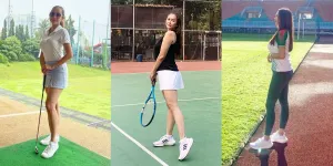 Foto-Foto Aura Kasih Saat Olahraga Golf Sampai Tenis, Hot Mom Pamer Pesona Cantik dan Body Goals Kece!