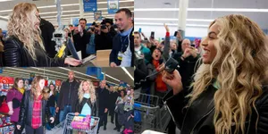 Foto-Foto Beyonce Bagi-Bagi Uang 458 Juta di Walmart