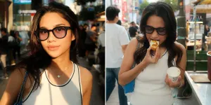 Foto-Foto Cantik Azizah Salsha Liburan di Korea, Dipuji Pratama Arhan - Jajan Street Food