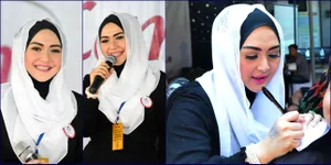 Foto-Foto Edies Adelia Saat Kunjungi Warga Rutan Pondok Bambu