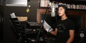 Foto-Foto Eksklusif Al Ghazali Rekaman Bareng Dhani