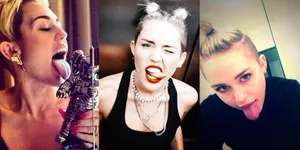 Foto-Foto Julur Lidah Miley Cyrus Paling Aneh