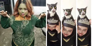 Foto-Foto Kekeyi Tampil dengan Make Up Seram, Untuk Nakutin Mantan - Disebut Mirip Buto Ijo Hingga Jadi Valak