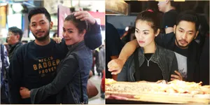 Foto-Foto Mesra Uki NOAH & Metha Nikmati Malam di Jalanan Taiwan
