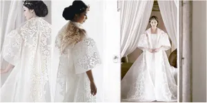FOTO Gaun Nikah 'Langka' Olivia Lazuardy, Fashion Blogger Cantik!