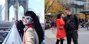 FOTO: Gilang Dirga Ajak Istri Rayakan Ulang Tahun di Amerika