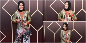 FOTO: Hijab Cantik Fashionable Fatin di Red Carpet Ultah MNC TV