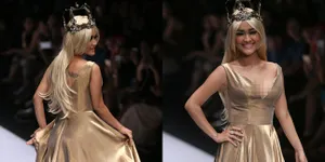 FOTO: Jadi Model Terpendek di Fashion Week, Jupe Cantik Anggun