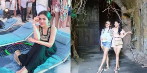 FOTO: Jalan-Jalan Akhir Pekan, Vicky Shu Asyik Liburan di Bali