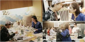 FOTO: Kejutan Ultah Glenn Alinskie, Baby Nastusha Cantik Ikutan!