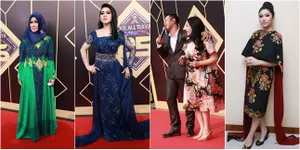 FOTO Cantik! Gaun Mewah Seleb Penuh Warna di Red Carpet Ultah MNC