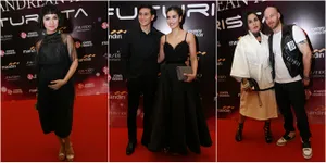 FOTO: Ketika Sederet Seleb Adu Kece Dengan Busana Hitam - Putih