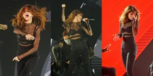 FOTO: Konser di Indonesia, Selena Gomez Seksi Pakai Bra Hitam