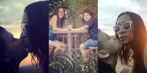 FOTO: Liburan Aming-Evelyn di Bali, Umbar Ciuman Mesra di Pantai