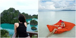FOTO: Liburan Eksotis Chef Marinka ke Raja Ampat, Jadi Duyung!
