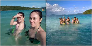 FOTO: Liburan Eksotis Wulan Guritno, Nikmati Pantai Indah di NTB