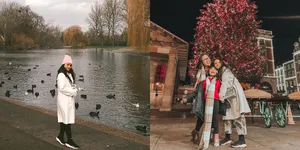 FOTO: Liburan ke UK, Marsha Aruan Tampil Sporty