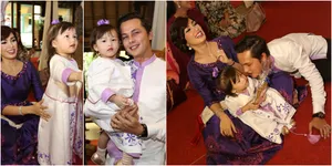 Foto Lucu Shakeela Putri Ussy dan Andhika - Mendengarkan Ceramah