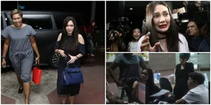 FOTO: Maia Estianty - Luna Maya, Ikut Jenguk Julia Perez di RS