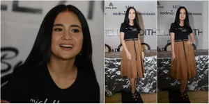 FOTO: Makin Cantik, Michelle Ziudith Pasarkan Baju Rancangannya