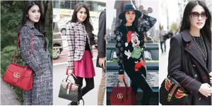 FOTO: Menguak Harga 2 Tas Branded Sandra Dewi Honeymoon di Jepang