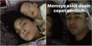 FOTO: Nagita Slavina Sakit, Raffi Ahmad & Rafathar Setia Menemani