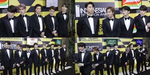 Foto NCT 127 di Black Carpet Indonesian Television Awards 2019, Gantengnya Daebak!