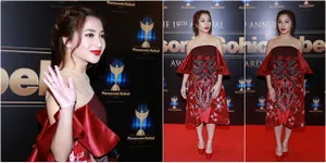FOTO: Nikita Willy Pamer Pundak Indah di Red Carpet, Merah Mewah!