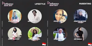 FOTO: Nominee Influence Asia 2017 Dari Indonesia, Siapa Jagoanmu?