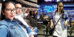 FOTO: Novita Angie Ajak Suami Nonton Justin Bieber di Melbourne
