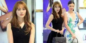 Foto OOTD Stylist Yoon Eun Hye Tak Kalah Cantik Dari Miranda Kerr