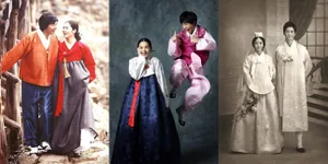 FOTO: Pakai Adat Hanbok, Pernikahan Artis Korea Ini Mesra - Kocak