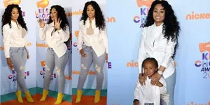 FOTO: Pasca Pisah, Blac Chyna Muncul di Kid's Choice Bareng Kairo