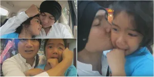 FOTO: Peluk & Cium! Tangis Leticia Pecah Saat Berpisah Dari Anji