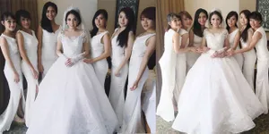 FOTO: Pemberkatan Serba Putih Kezia Karamoy Ditemani Eks Chibi