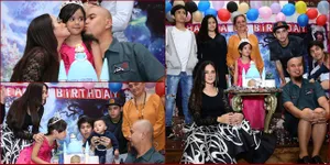 FOTO: Pesta Ultah Safeea, Dikepung Ciuman Dhani dan Mulan