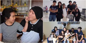 FOTO: Rayakan Lebaran, Anji Boyong Semua Anak-Anaknya ke Surabaya