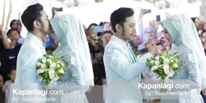 Foto Resepsi Ega Noviantika dan Rafly: Berlutut, Cium Kening Hingga Lempar Bunga