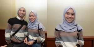 FOTO Romantis Lesti & Rizki DA Pakai Baju Couple Saat Nobar Film