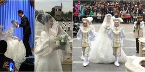 FOTO Sandra Dewi & Harvey Jadi Pangeran - Princess di Disneyland!