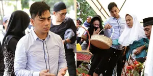 FOTO: Suasana Haru Pemakaman Ayah Enda, Diwarnai Tangis Keluarga