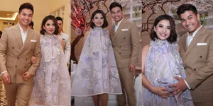 FOTO: Tampil Bergaun Cantik, Glenn Terus Elus Perut Chelsea