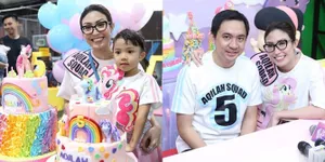 FOTO: Ultah Meriah Anak Ayu Dewi, Dirayakan Karena 'Kecelakaan'