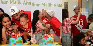 FOTO: Ultah Rafathar, Raffi Ahmad - Nagita Mesra Berbagi Ciuman