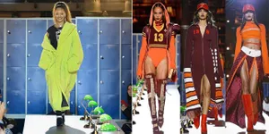 FOTO: Unik! Rihanna Gelar Fashion Show di French National Library