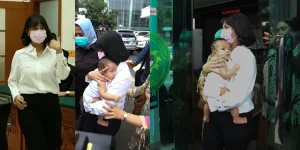 FOTO Vanessa Angel Bawa Baby Gala ke Sidang Putusan, Dijatuhi Hukuman 3 Bulan Penjara