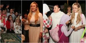 Galeri Aksi Seru Bagi-Bagi Sahur ala Lia Ladysta dkk