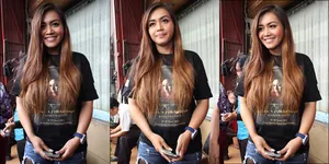 Gaya Casual Denada Dengan Jeans Belel - Tetap Keren