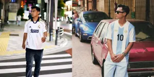 Gaya Fashion Blockcore Ala Pratama Arhan, Keren Maksimal Dengan Jersey Bola Vintage