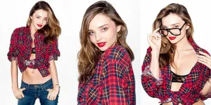 Gaya Seksi Miranda Kerr Dengan Bra Transparan